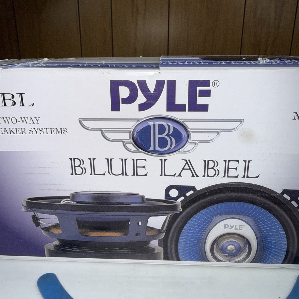 Pyle Audio Car Speakers PL42BL 4" 180 Watt 2 Way (pair) Blue Label New - Picture 2 of 12